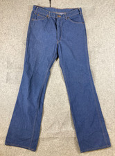 Levi’s Orange Tab Jeans Mens 32X34 Blue Denim Bootcut Leg 5-Pockets 1970s VTG picture