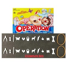 Operation Game Replacement Pieces & Parts 2 COMPLETE SETS of 12 Funny Ailments picture