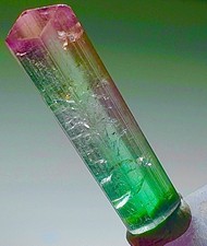 Bi-Color Transparent Lipstick Tourmaline Crystal Natural Raw Rough Specimen picture