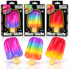 Needoh Nice-Sicle Popsicle Super Solid Squish Fidget Stress Relief Toy Authentic picture