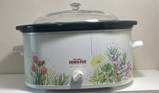 Vintage Rival Crock Pot 3755 Slow Cooker 5.5 Qt Green Herb Cottagecore TESTED picture