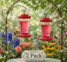 First Nature Hummingbird Feeder 32 oz Red 10 ports (2 pack) picture