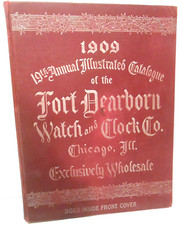 Fort Dearborn Watch & Clock Co. Catalog Gold Pocket Watches Guitars Sports  1909 picture