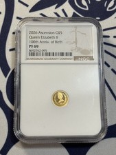 2026 Ascension Gold G$5 Queen Elizabeth II 100th Anniv. Birth PF69 NGC picture