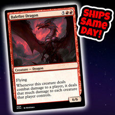 Balefire Dragon - Custom Art Magic: The Gathering Playtest Card - Commander EDH picture