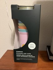 Starbucks Reusable Spring Hoppy Hot Easter Bunny Cups 2021 Set of 6 picture