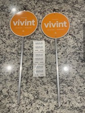 2 - VIVINT. Reflective Security Yard Sign w. 12 Decals *** BRAND NEW *** picture