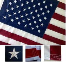 6x10 FT Deluxe HandSewn Windstrong US American Flag Commercial Polyester Made picture