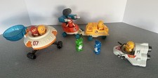 Vtg 1984 Playworld Toys Lil Playmates Space Station 4 Vehicles & 7 Figures Set picture