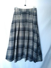 Dazy Skirt Gray Plaid Loose Pleats Academia Fall Autumn Winter Medium picture