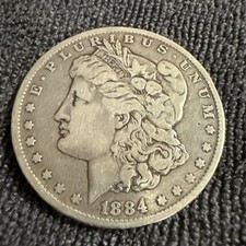 1884  O Morgan Silver Dollar $1 ❤️💯 picture