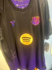 Nike FC Barcelona Soccer Jersey Dri-FIT Black Purple Gold Spotify Sponsor picture
