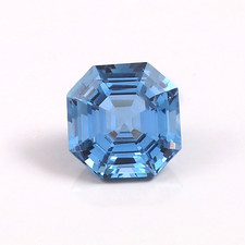 AAA+ 11x11 MM Natural Flawless Brazilian Blue Spinel Loose Gemstone Asscher Cut picture