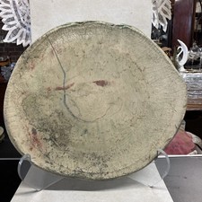 Large Studios Art Pottery Stoneware Plate With Stand Signed By The Artist picture