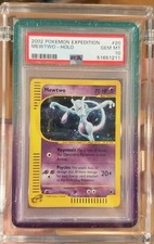 2002 Pokemon Expedition Mewtwo Holo #20 PSA 10 POP 62 *SWIRL* picture