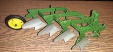 Vintage Carter (Pre Ertl) Farm Toy John Deere 4 Bottom 3pt Plow 1/16 Scale picture