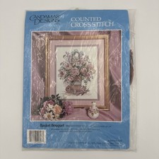 Candamar Designs Something Special Basket Bouquet Counted Cross Stitch #50627NEW picture