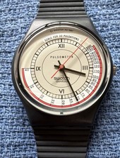 1987 Vintage Swatch Watch Pulsometer GA106 Exc Condition. Mint Works no scratch picture