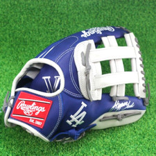Rawlings BaseballGlove Outfield HYPER TECH MLB TEAM 12.75 RHT Dodgers picture