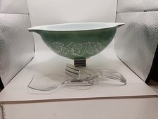 Vintage Pyrex Cinderella Salad Bowl W/Tongs 