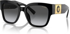 Versace VE 4437U GB1/T3 Black Polarized Sunglasses Grey Gradient Lens picture
