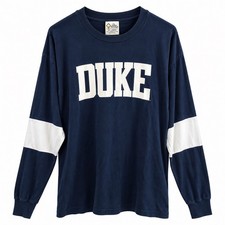 Vintage Duke Blue Devils Shirt XXL Cotton Exchange USA Long Sleeve Navy NCAA picture