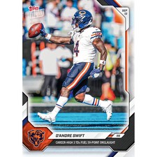 D'Andre Swift 2026 NFL Topps NOW Card #12 Chicago Bears - PRESALE picture