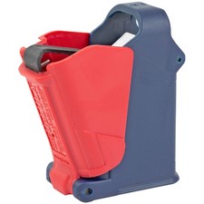 RRAGES Universal Mag Loader Fits 9mm to 45 Single & Double Stack Red White Blue picture