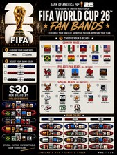 FIFA World Cup 2026 Bank of America fan fest Philadelphia customizable bracelet picture