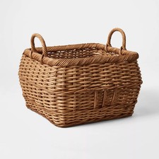 Medium Square Rattan Harvest Basket - Threshold designed with Studio McGee picture