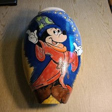 Disney Sorcerer's Apprentice Rare Amadio Smith Raku Vase 14.5” X 11” picture