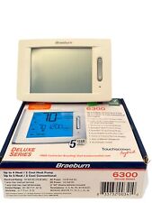 BRAEBURN 6300 ~ UNIVERSAL ~ PROGRAMMABLE TOUCHSCREEN THERMOSTAT ~4 HEAT/2 COOL picture