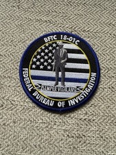 FBI QUANTICO DIVISION HQ PATCH FEDERAL BUREAU NEW AGENT CLASS 2018 BFTC GMAN picture