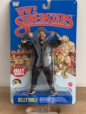 WWE LJN Jelly Roll Action Figure Blue Card Superstars Wave 3 Wrestling NEW picture