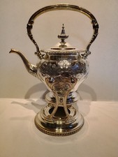 1900's Friedman Silver Co. Gorham Hand Chased Tilting Teapot picture