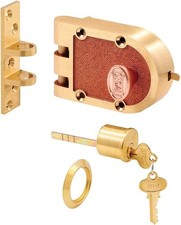 Segal SE 15326 Bronze Deadlock with Single Cylinder and 1 Pack Brushed Brass picture