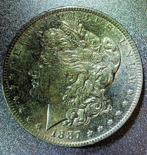 *1887-O Morgan Silver Dollar AU+ 90% Silver picture