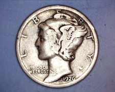 1926-S  Mercury Head Silver Dime  VG COND. ***918-6 picture