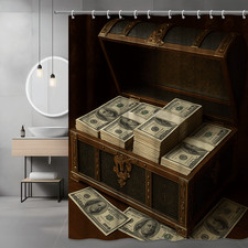 Elegant Vintage Treasure Chest with Stacks of Cash picture