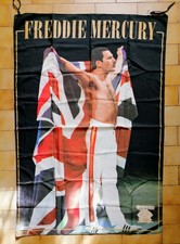 FREDDIE MERCURY Queen , Vintage Memorabilia Flag , Made in Italy 1993 picture
