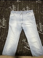 VINTAGE Levi's Men's Straight Comfort Fit Light Wash Blue Denim Jeans picture