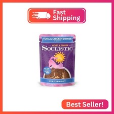 Soulistic Moist and Tender, Tuna and Chicken Dinner in Gravy, 3oz Pouch, Pack of picture