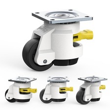 HOLKIE Leveling Casters with Ratchet Handle Design Total Capacity 2200 Black  picture
