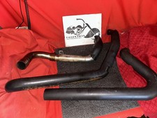 Harley Davidson True Duals Exhaust System With Black Heat Shields M8 picture