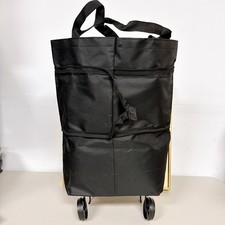 Foldable Rolling Grocery Cart, Expandable Oxford Cloth Shopping Bag with Wheels picture