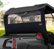 Pioneer 700 Soft Rear Window, Back Dust Panel with Zipper Compatible with picture