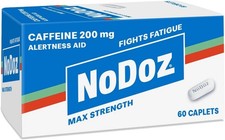 Nodoz Maximum Strength Caffeine Pills 200mg, 60 Caplets picture
