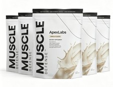5packs APEX LABS MUSCLE DEFENSE VANILLA FLAVOR - 8.57 OZ - NEW picture