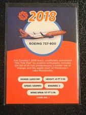 Sun Country Airlines Trading Card No. 1 (2018) B737-800 picture