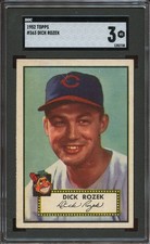 1952 Topps #363 DICK ROZEK graded SGC 3 picture